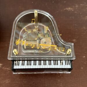 Schmid | Baby Grand Clear Piano Music Box NIB